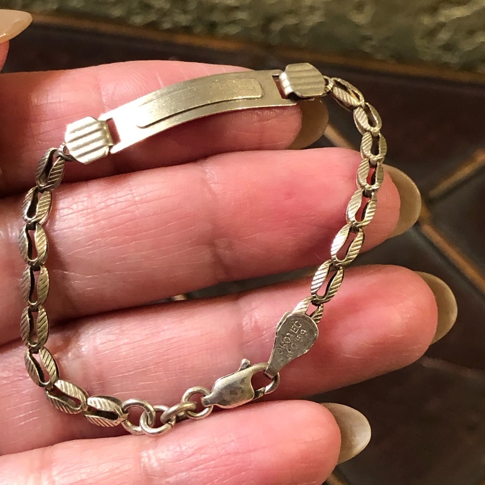 Child’s Sterling Silver I.D. Bracelet